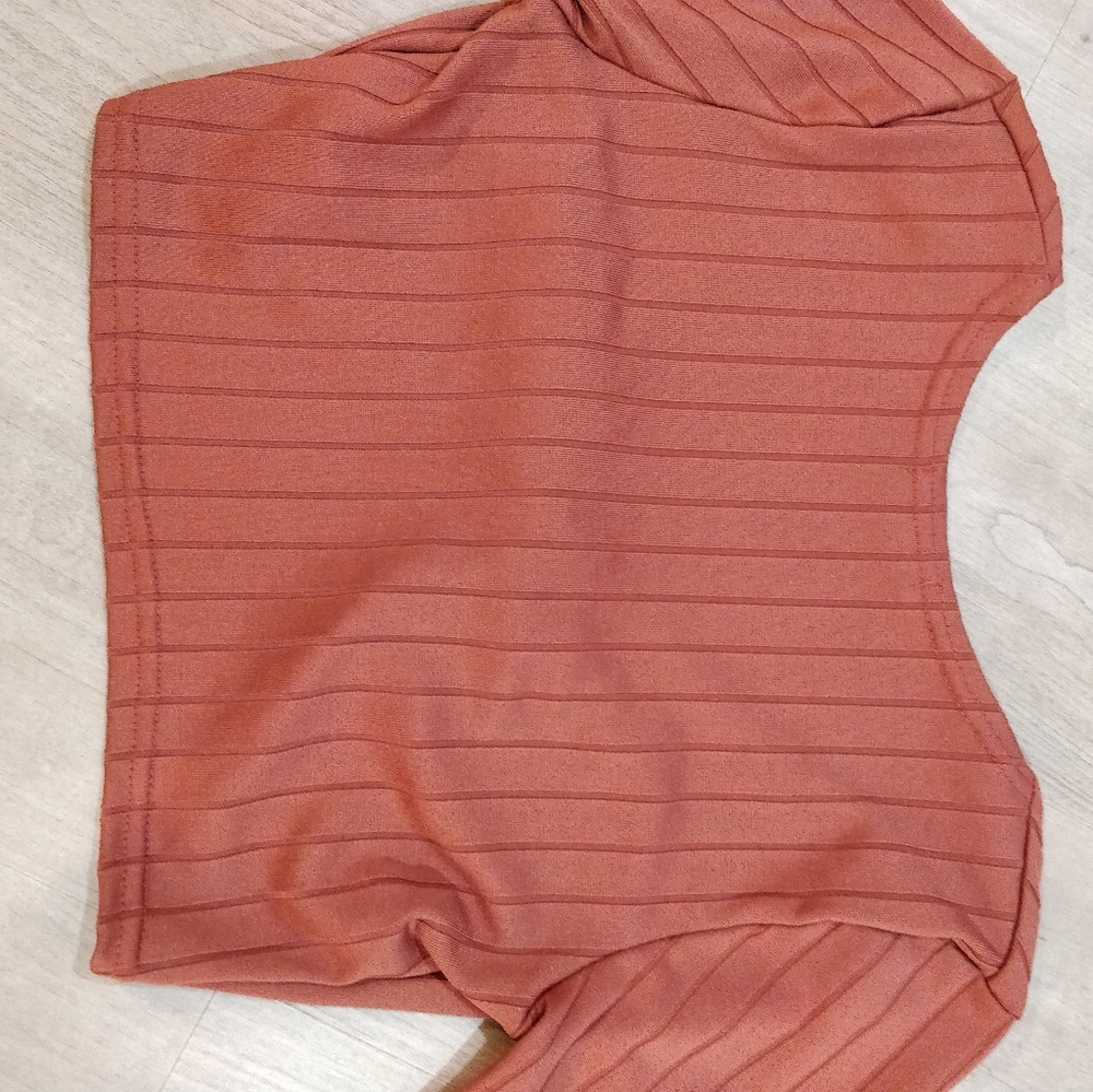 Boohoo Ruffle trim ribbed twist front co-ord - Picture 7 of 16